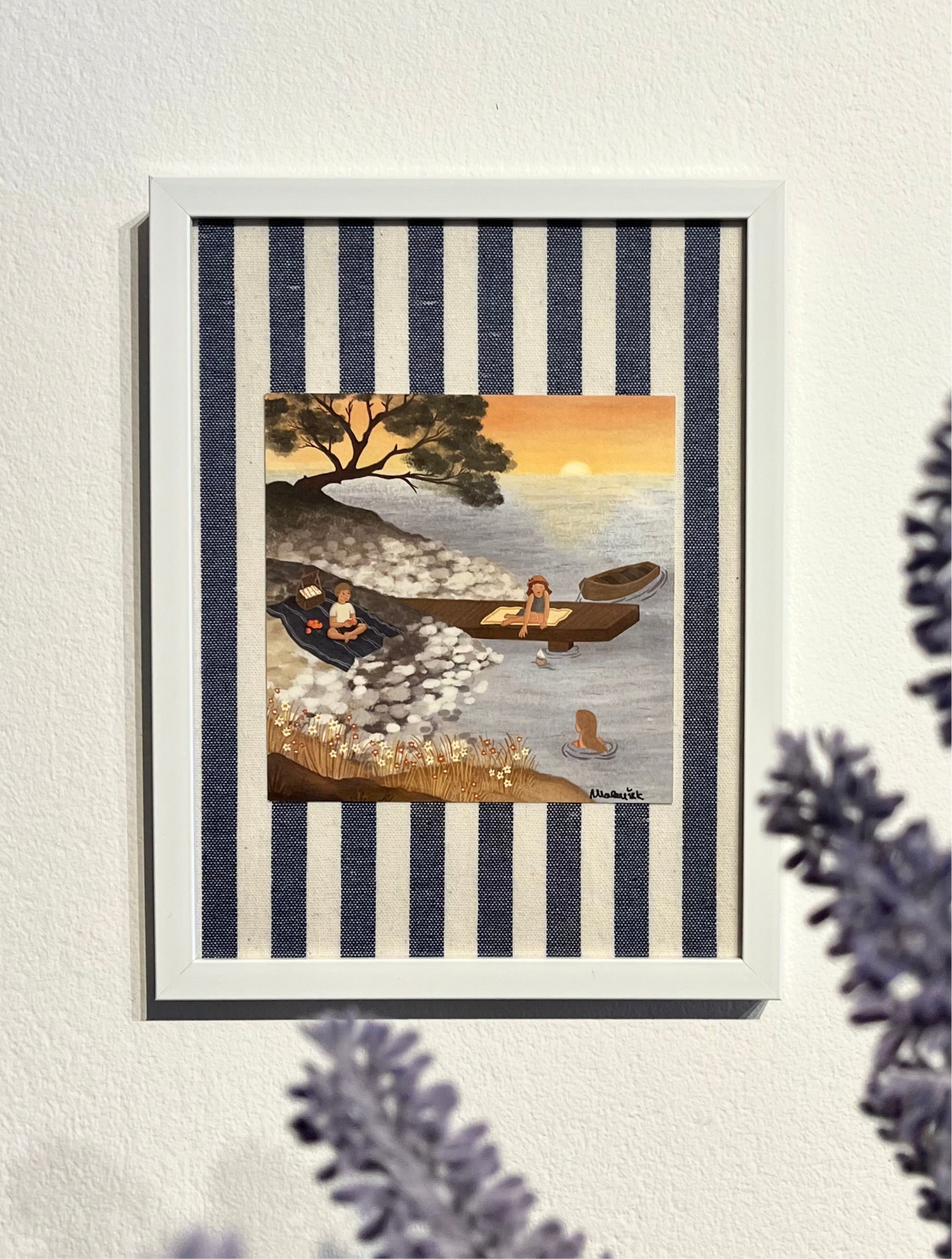 Framed Coastal Artwork